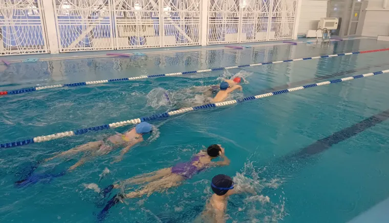 Соревнования в бассейне Волна