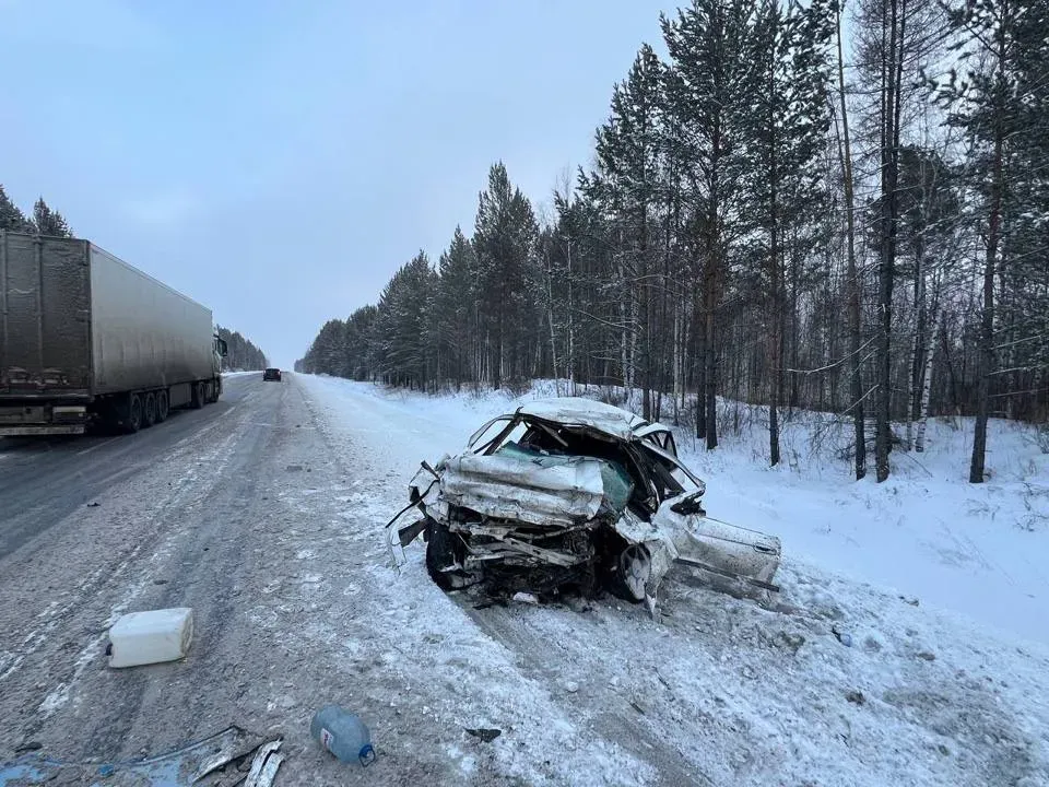 ДТП на 1404 км федеральной автодороги Р-255 "Сибирь"