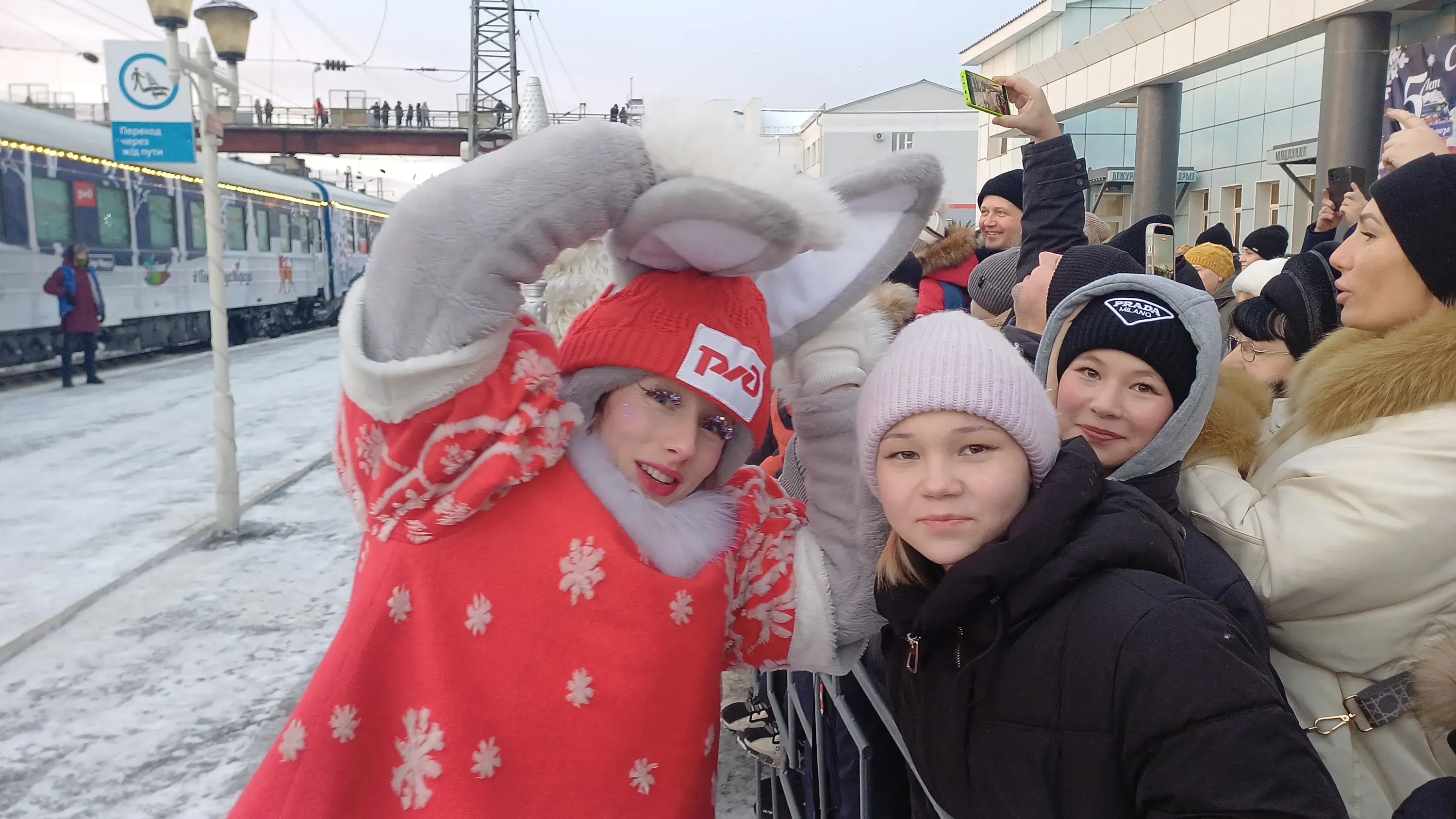 Поезд Деда Мороза в Нижнеудинске