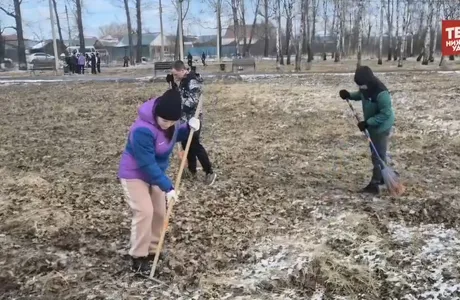 Субботник в парке Локомотив