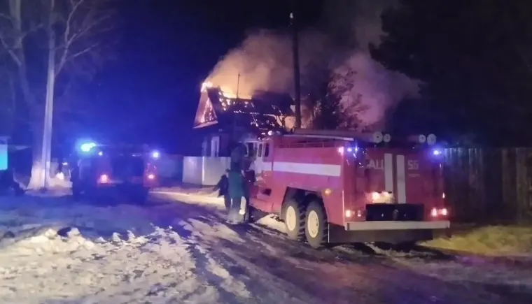В заречной части города Нижнеудинска сгорел жилой дом