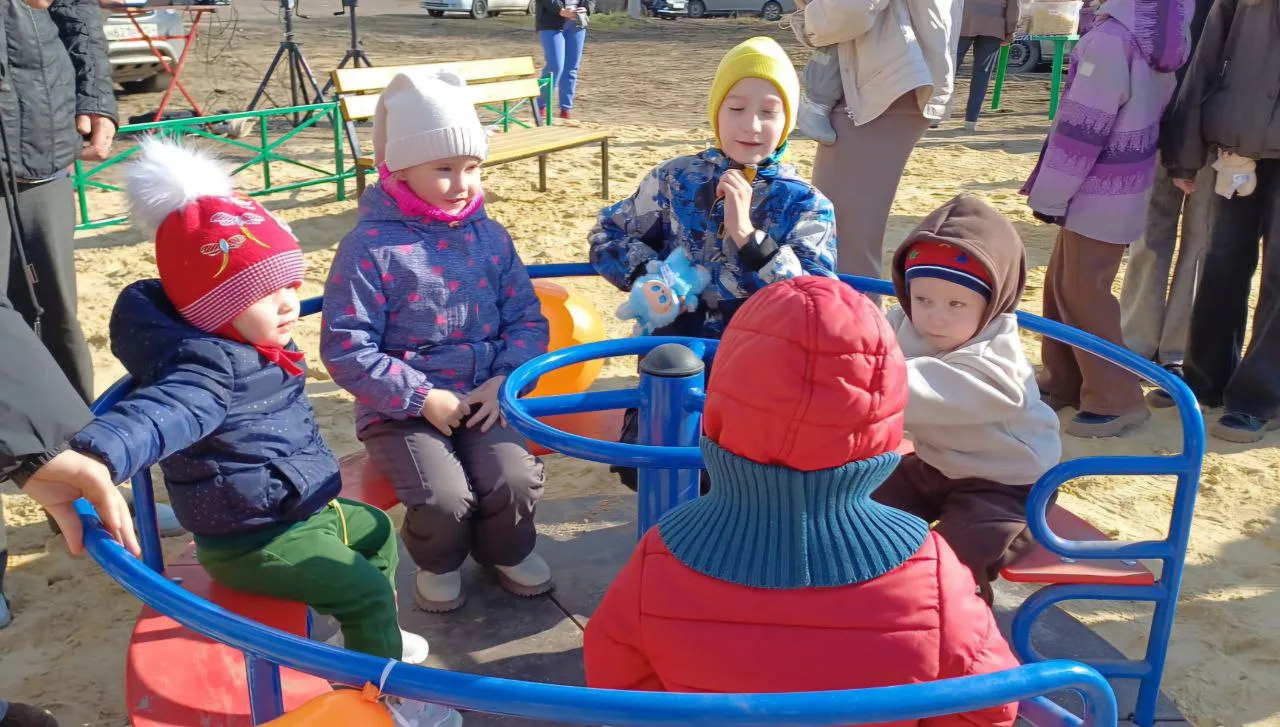 Новая детская площадка в Нижнеудинске