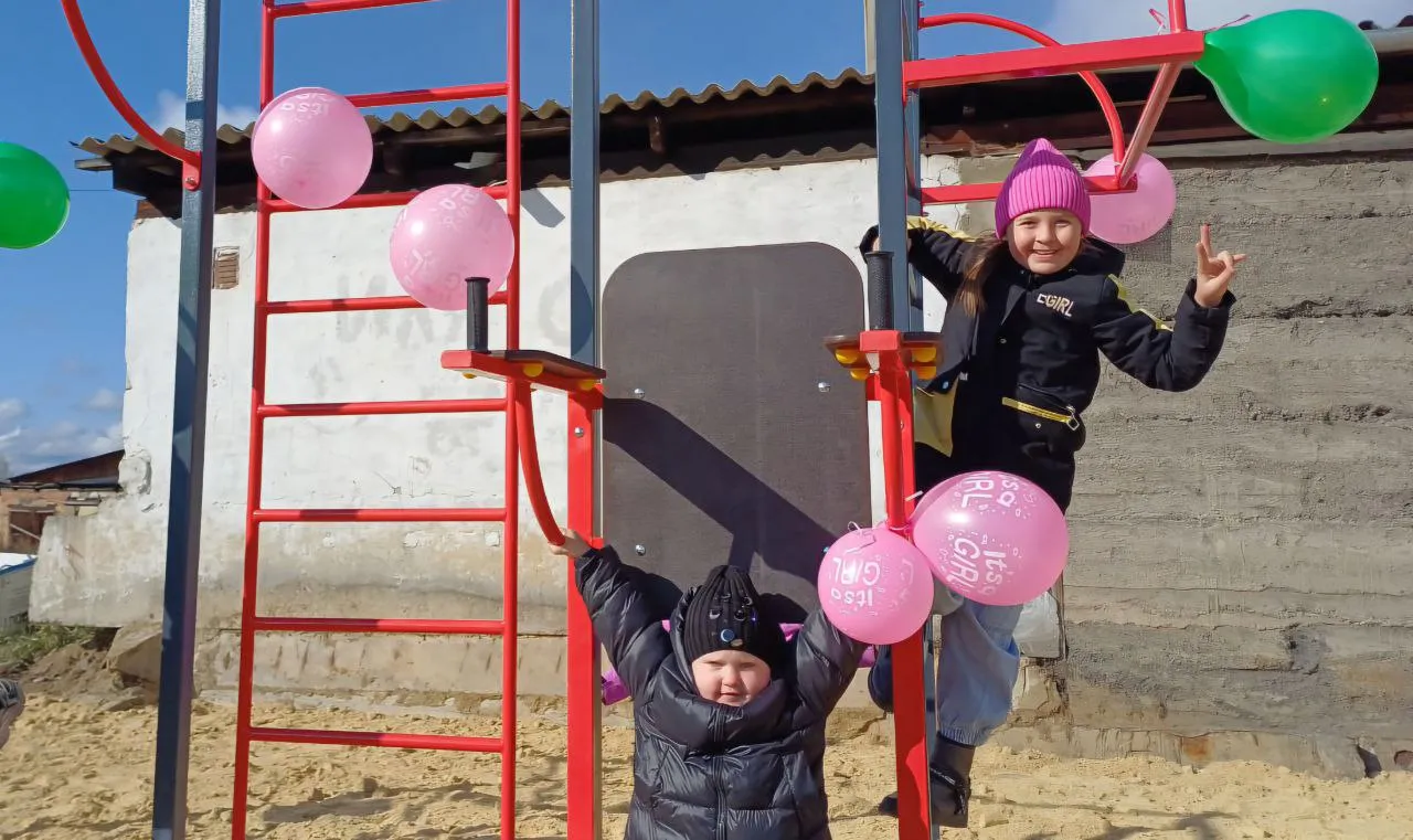 Новая детская площадка в Нижнеудинске